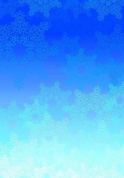 Fondo Navidad Azul Abstracto Con Copos Nieve Gigantes Todos Los — Vector de stock