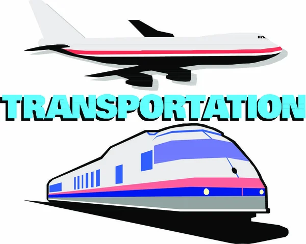 Gütertransport Vektorillustration — Stockvektor