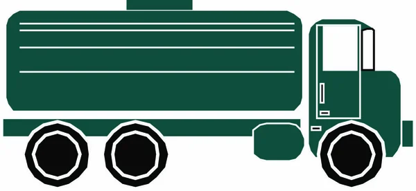 Caminhão Entrega Fundo Branco Ilustração Vetorial — Vetor de Stock