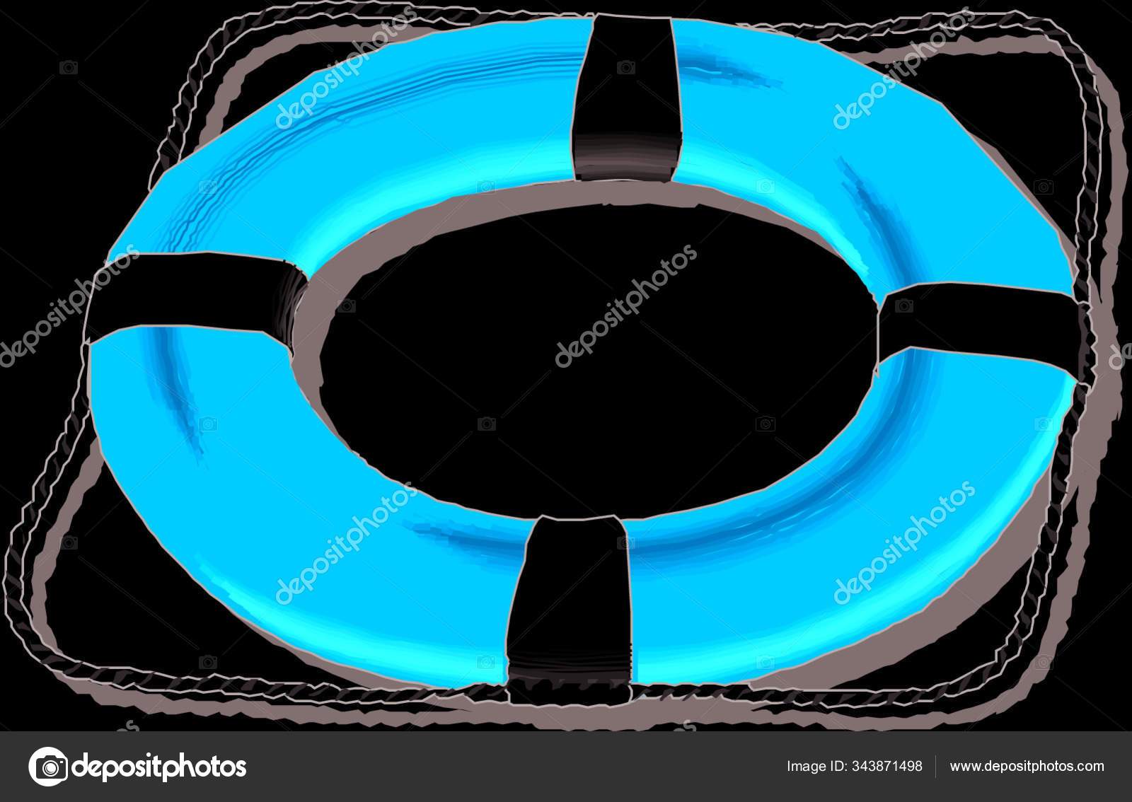 Lifebuoy White Background Vector Illustration Stock Vector Image by