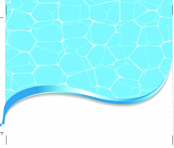 Fondo Fresco Verano Con Textura Agua Piscina — Vector de stock