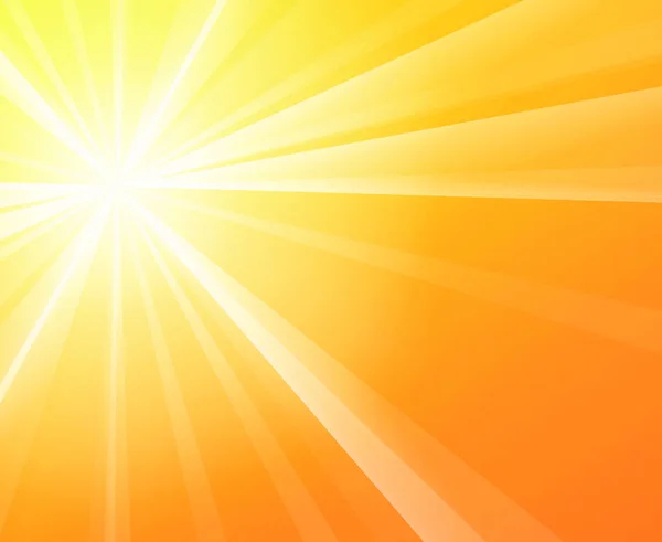 Желтый Солнечный Свет Ярком Теплом Оранжевом Небе — стоковый вектор
