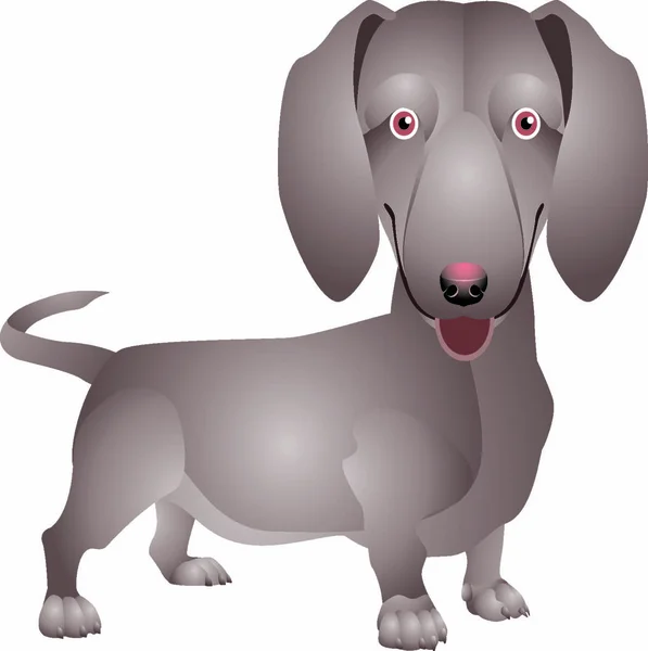 Векторная Иллюстрация Мультяшной Собаки — стоковый вектор