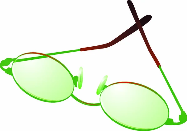 Óculos Sol Isolados Sobre Fundo Branco Ilustração Vetorial —  Vetores de Stock