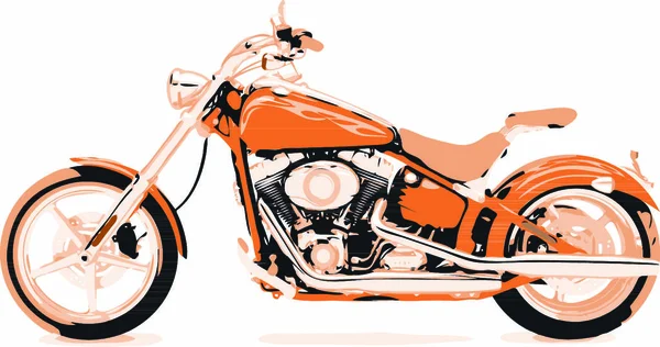 Clásica Motocicleta Retro — Vector de stock