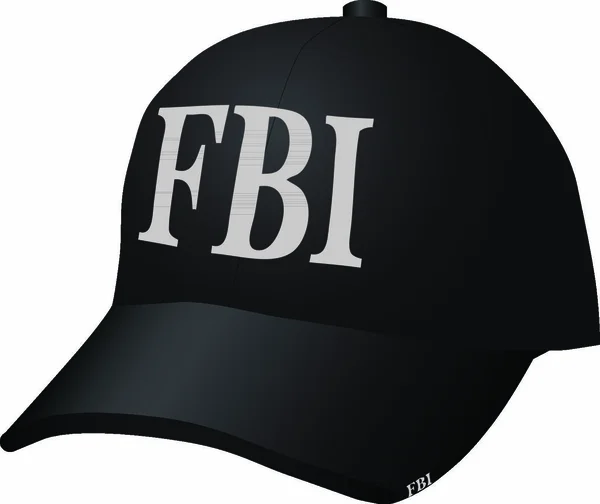 Uniformes Pour Employé Federal Bureau Investigation Une Casquette Baseball Illustration — Image vectorielle