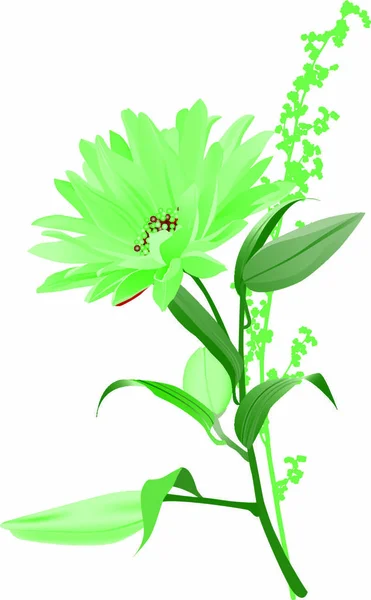Une Fleur Illustration Graphique Signe Vectoriel — Image vectorielle