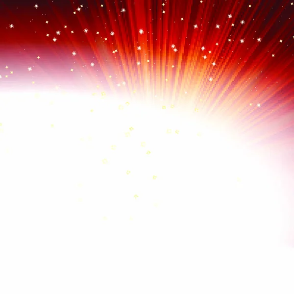 Stjärnor Och Snöflingor Röd Gyllene Bakgrund Eps Vektorfil Ingår — Stock vektor