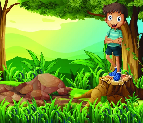 Vectores de stock de Homem cortando grama, ilustraciones de Homem