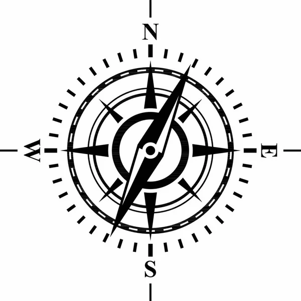 Kompass Mit Wind Stieg Möglich Die Farben Und Die Größe — Stockvektor
