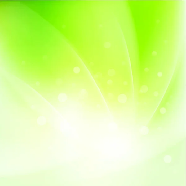 Abstrakte Glatte Frische Grüne Flow Hintergrund Vektorillustration — Stockvektor