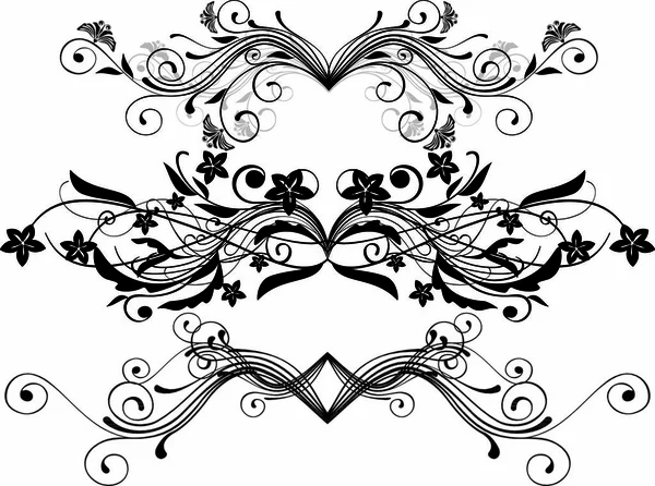 Ornamentos Signo Gráfico Ilustración — Vector de stock