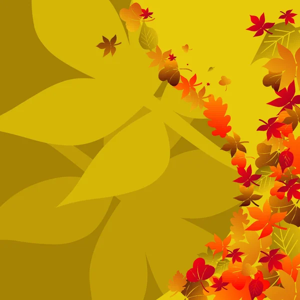 Herfst Achtergrond Tijdelijke Ontwerp Vector Illustratie Volledig Bewerkbaar — Stockvector