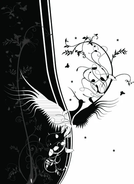 Illustration Graphique Signe Design Oiseau — Image vectorielle