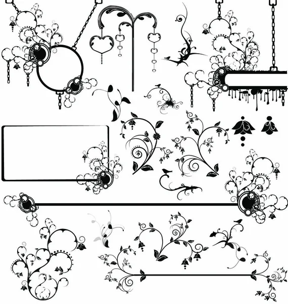 Conjunto Varios Elementos Diseño — Archivo Imágenes Vectoriales