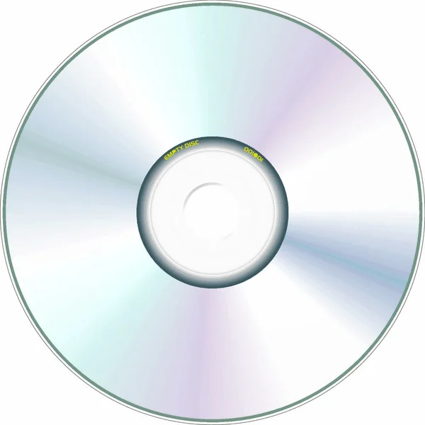Compact Disc Realistico Illustrazione Vettoriale — Vettoriale Stock