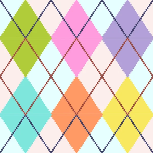 Vector Argyle Argyle Seamless Pattern Repling Design 요소는 편집하고 변화를 — 스톡 벡터