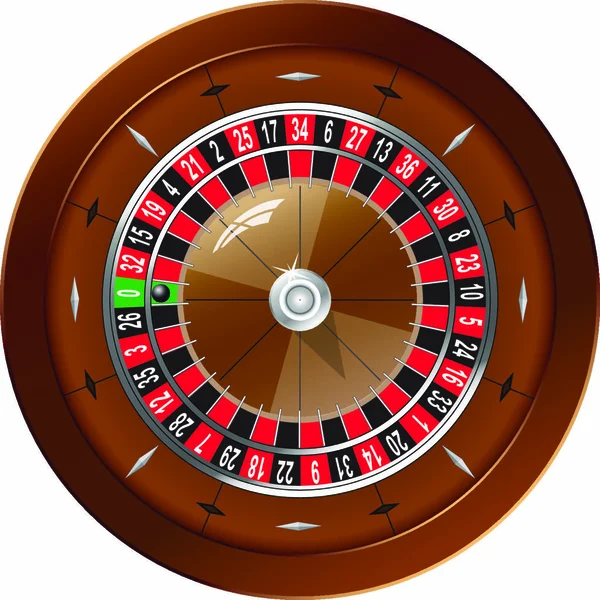 Ruleta Para Casino Línea Vector Eps10 — Archivo Imágenes Vectoriales