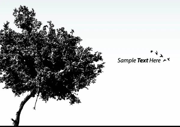 Vektor Illustration Ett Träd — Stock vektor