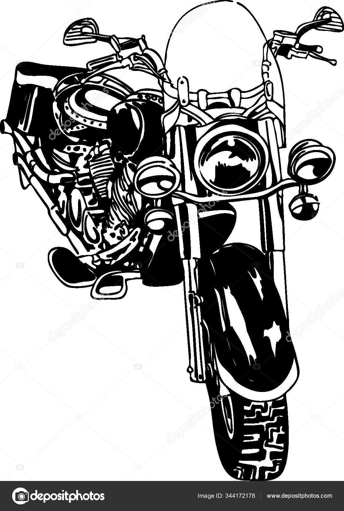 Silhueta do motociclista ilustração do vetor. Ilustração de ciclo