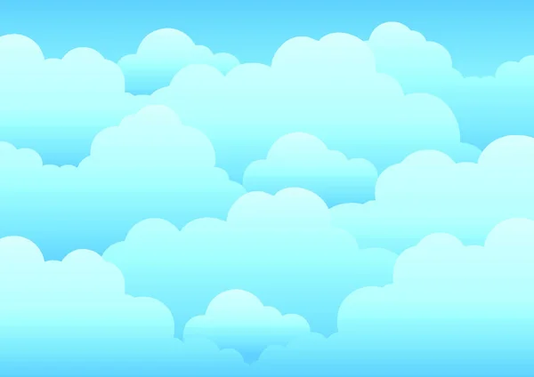 Cielo Nublado Fondo Ilustración Vectorial — Vector de stock