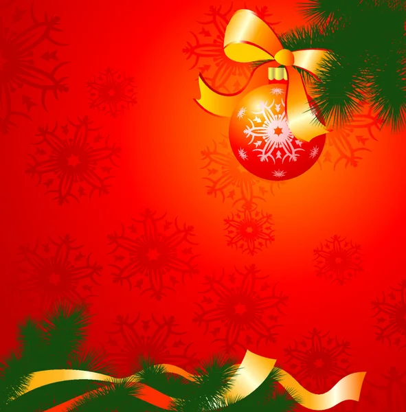 Tarjeta Navidad Ilustración Vector Fondo — Vector de stock