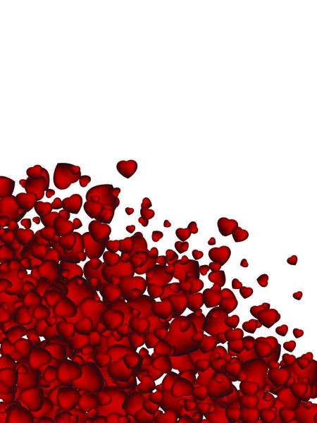 Fond Saint Valentin Confettis Coeur Fichier Vectoriel Eps Inclus — Image vectorielle