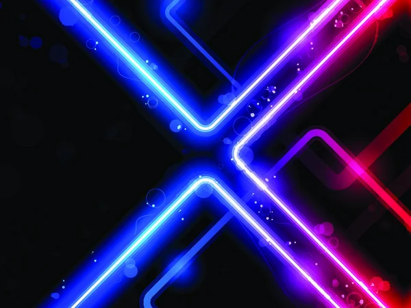 Vettore Laser Neon Sfondo Con Linee Arcobaleno — Vettoriale Stock