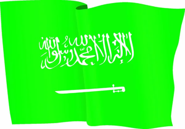 Bandera Arabia Saudí — Vector de stock