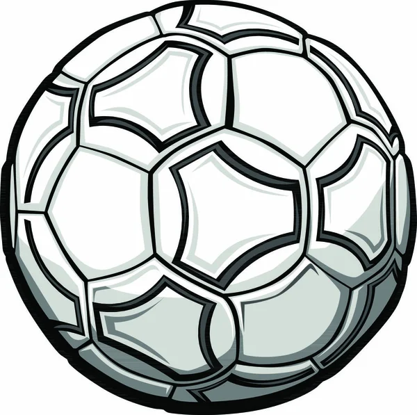 Grafische Vector Illustratie Van Een Voetbal Bal — Stockvector