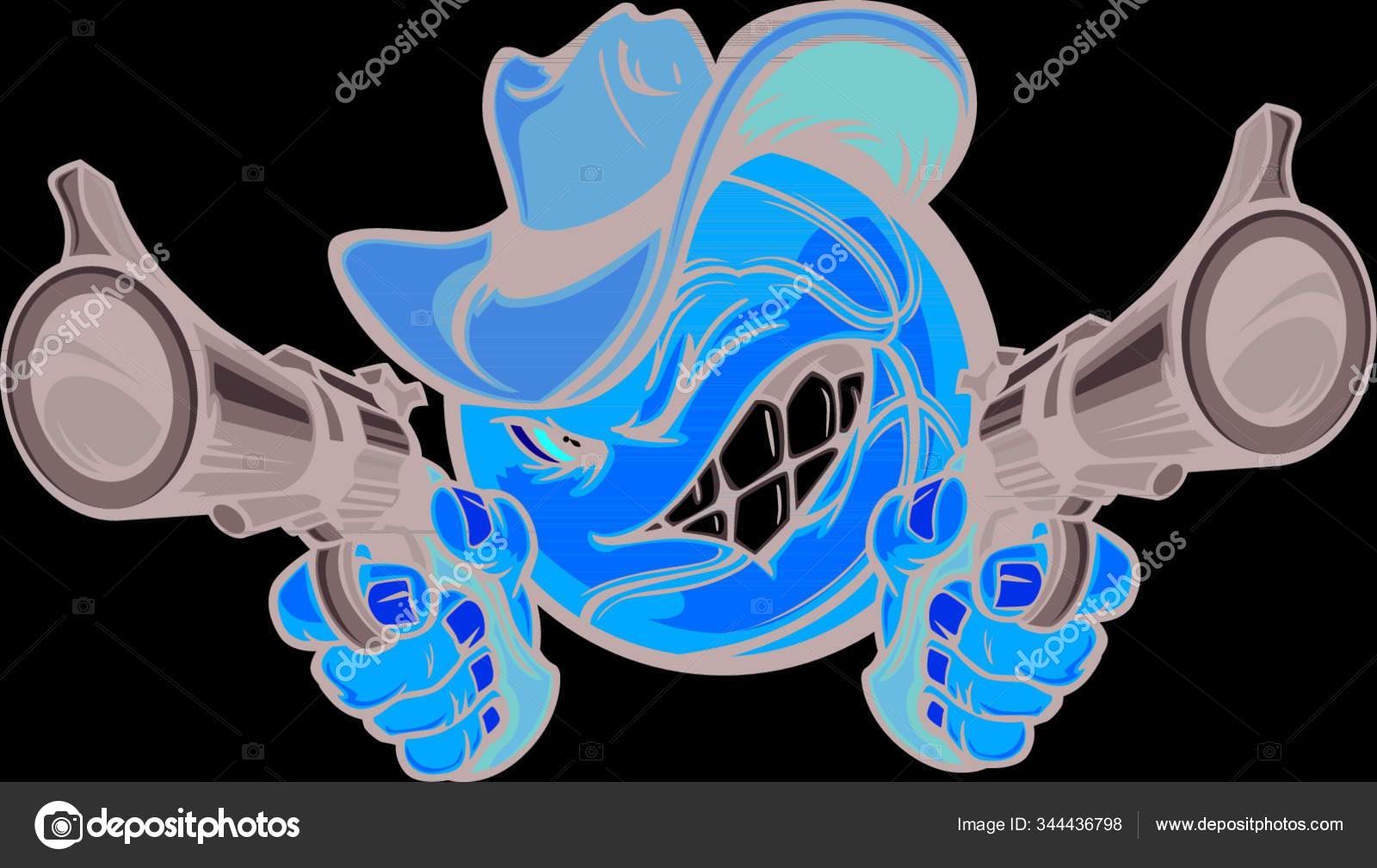 Herunterladen - Basketballkarikatur mit Cowboyhut und zielgerichteten Waffen — Stockillustration Basketballkarikatur Mit Cowboyhut Und Zielgerichteten Waffen — Stockvektor