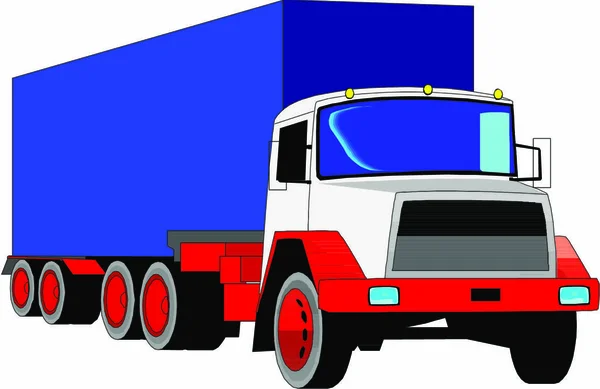 Vektoranlieferung Lastkraftwagen — Stockvektor
