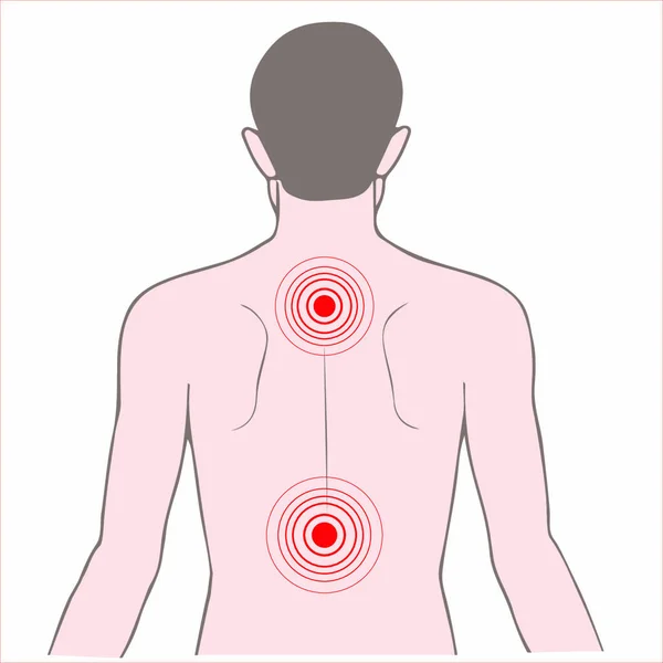 薬や病気や首の痛み — ストックベクタ