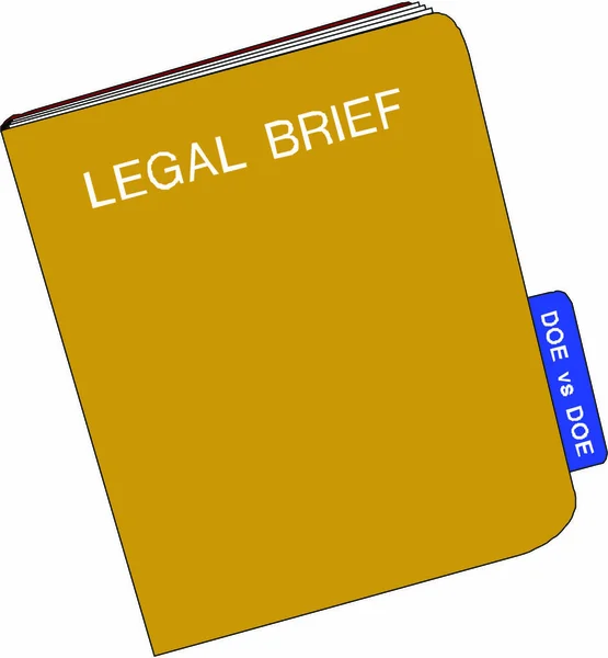 Legal Brief Flat Icon Vector Illustration — Stock Vector
