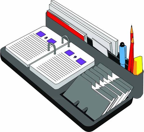 Detalhe Ligante Ícone Plano Ilustração Vetorial — Vetor de Stock