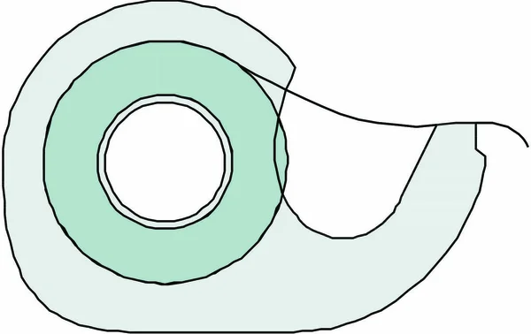 Ruban Adhésif Icône Plate Illustration Vectorielle — Image vectorielle