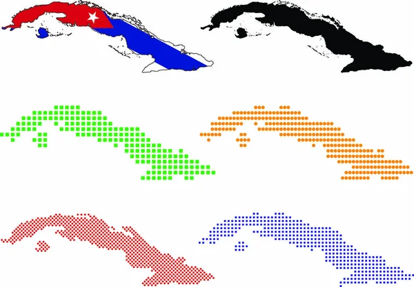 Візуальна Мапа Пікселів Куби — стоковий вектор