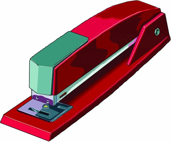 Ikona Zszywacza Biurowego Płaska Ilustracja Wektora — Wektor stockowy