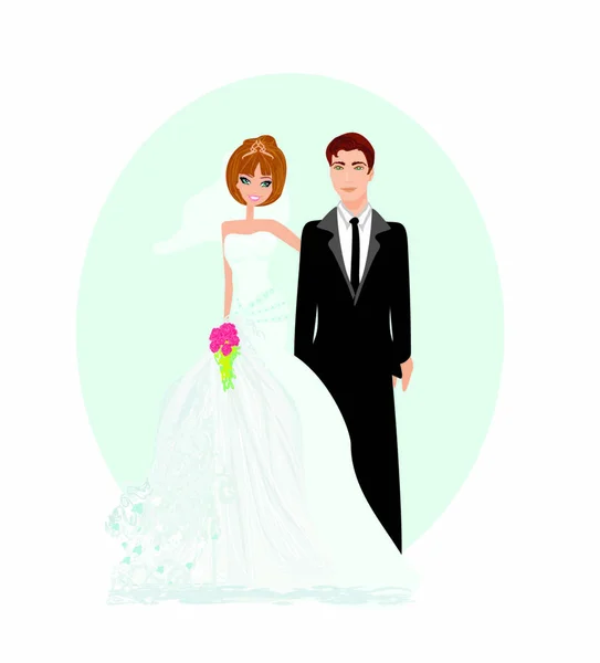 Casamento Casal Vetor Sinal Gráfico Ilustração —  Vetores de Stock