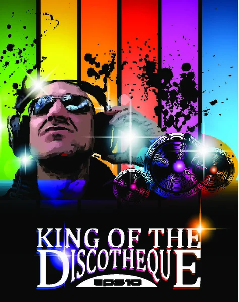 King Discotheque Flyer Αφίσα Εναλλακτικής Μουσικής Εκδήλωσης Basckground Είναι Γεμάτη — Διανυσματικό Αρχείο