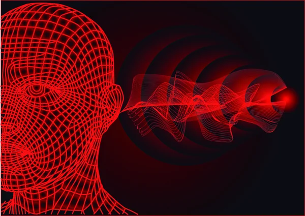 Звукові Хвилі Абстрактний Фон Eps — стоковий вектор