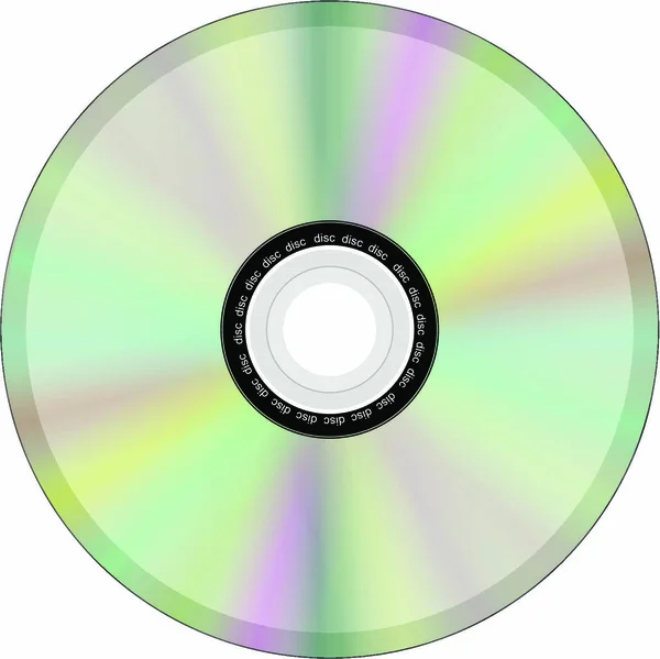 Lato Riflettente Compact Disc — Vettoriale Stock