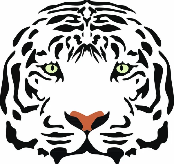 Векторне Зображення Голови Тигра — стоковий вектор