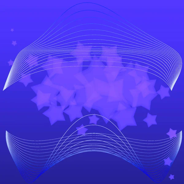 Ilustración Vectorial Fondo Abstracto Violeta Con Estrellas — Vector de stock