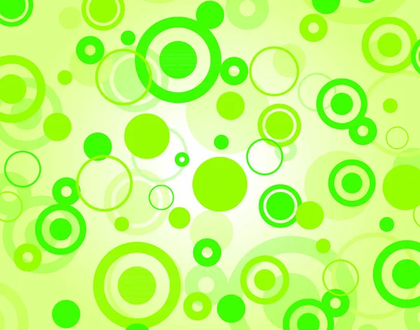Vektor Illusztrációja Dekoratív Zöld Buborékok Koncepció Háttér — Stock Vector