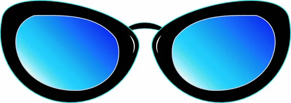 Óculos Para Cavalheiros Ícone Plano Ilustração Vetorial —  Vetores de Stock