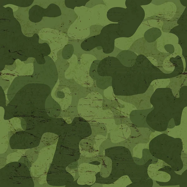 Militärkamouflage Sömlöst Mönster Vektor — Stock vektor