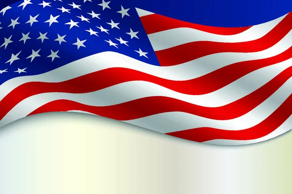 具有复制空间的美利坚合众国国旗 — 图库矢量图片