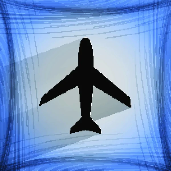 Samolot Płaskie Nowoczesne Projektowanie Stron Internetowych Płaskim Geometrycznym Tle Abstrakcyjnym — Wektor stockowy