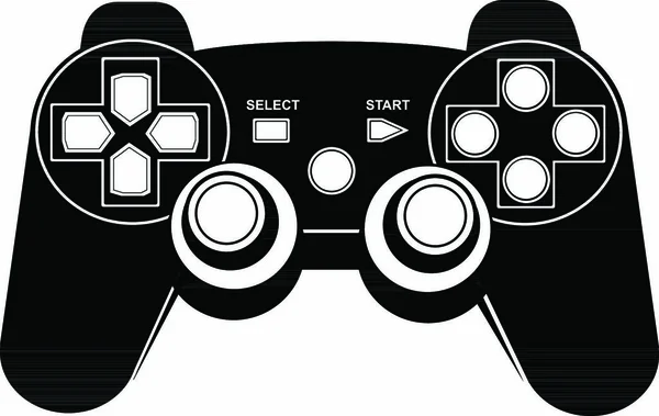 Game Controller Symbol Isoliert Auf Weißem Hintergrund — Stockvektor